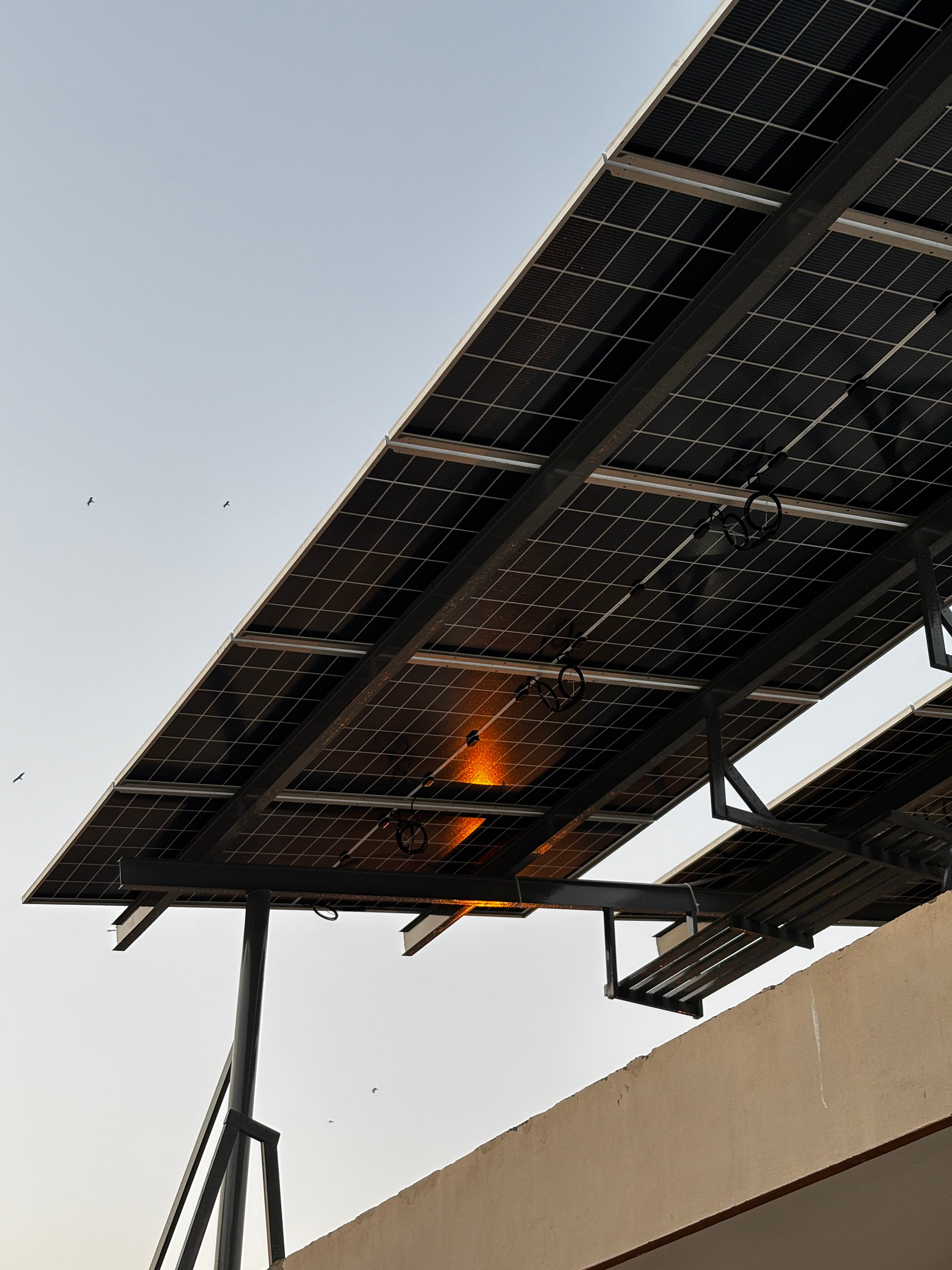APC Solar team completing a battery-backed solar installation in Karachi